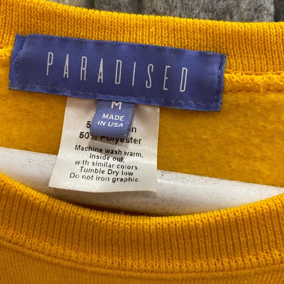 Soleil yellow sweatshirt - Picture 3 of 5